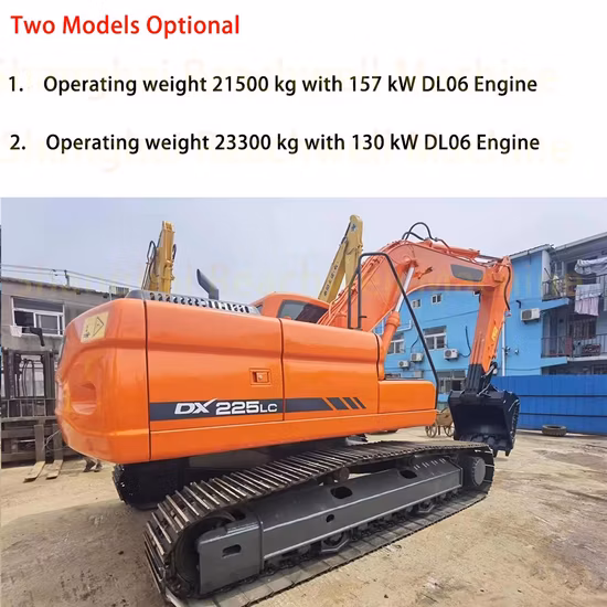 23 Tonne 23595 Kg 52018 Lb Dx225 Tier 4 Compliant Earthmoving Construction Crawler Excavator - Crawl