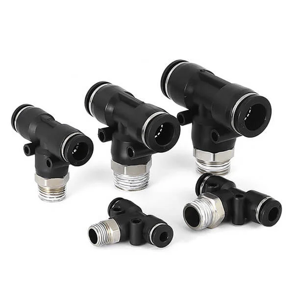PB Tee One-Touch Pneumatic Connector 4mm-12mm Hose Tube Air Fitting - EVERPEAKTOOLS