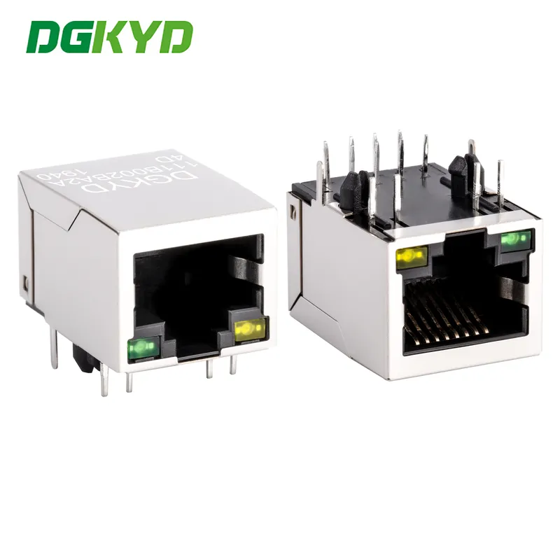 RJ45 Ethernet integrated 100Mbps connector horizontal female socket DGKYD111B002BA2A4D